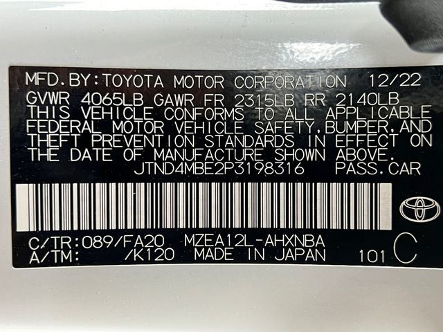 2023 Toyota Corolla Hatchback SE