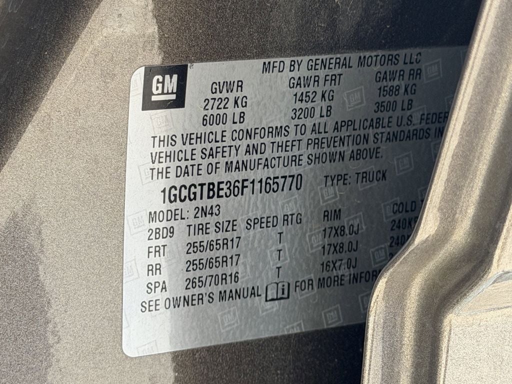 2015 Chevrolet Colorado LT