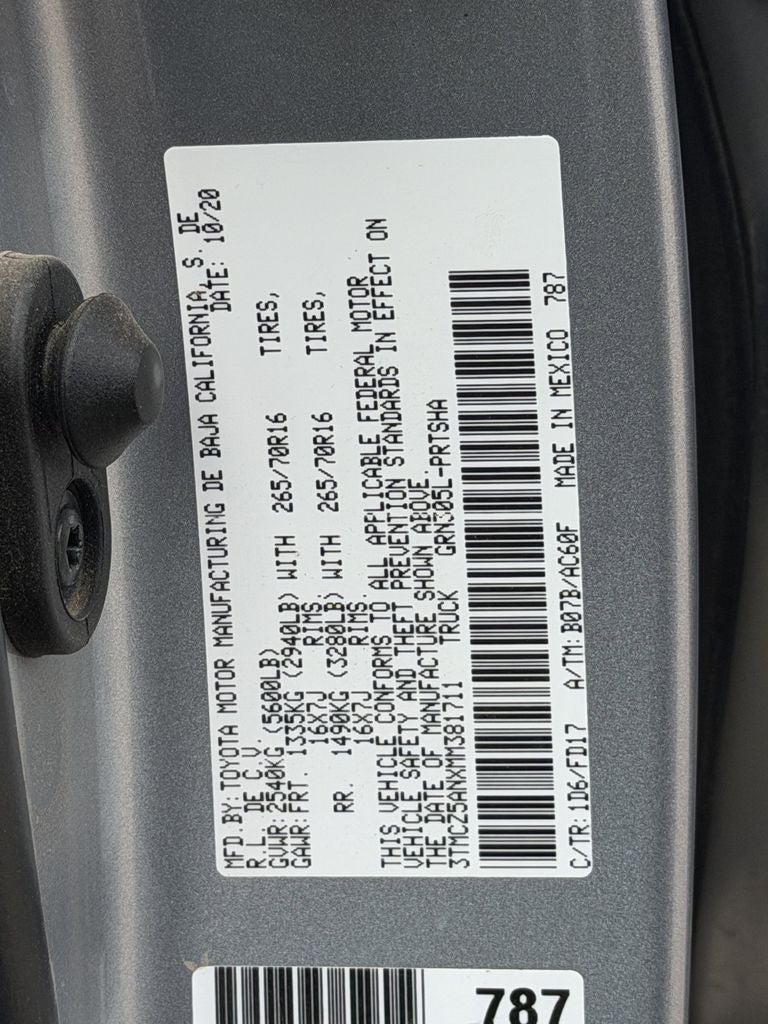 2021 Toyota Tacoma TRD Off-Road V6