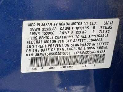 2016 Honda Fit LX