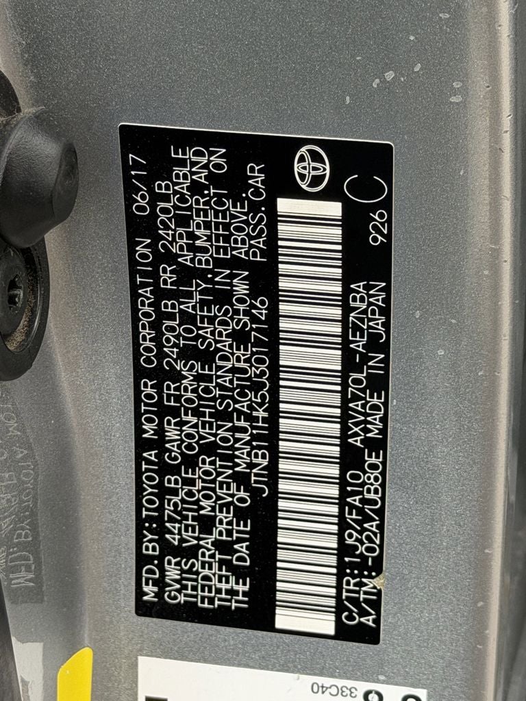 2018 Toyota Camry LE