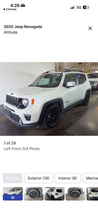 2020 Jeep Renegade Altitude