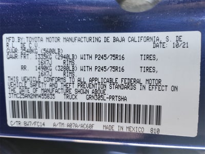 2022 Toyota Tacoma SR5 V6