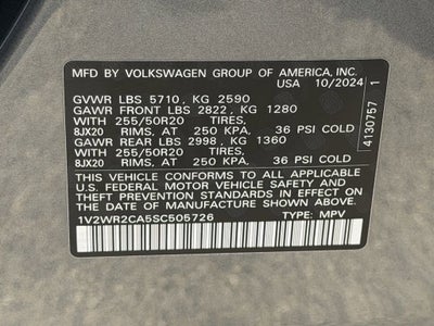 2025 Volkswagen Atlas 2.0T SE w/Technology