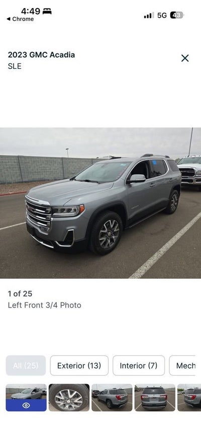 2023 GMC Acadia SLE